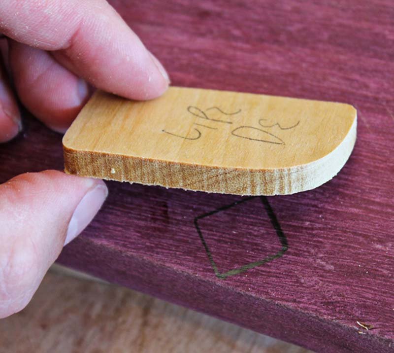 Inlay piece needs sanding