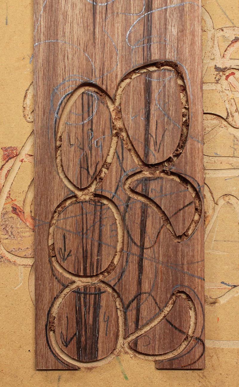 Backing material sanded