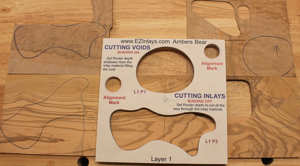 Layer 1 inlays 1 and 2