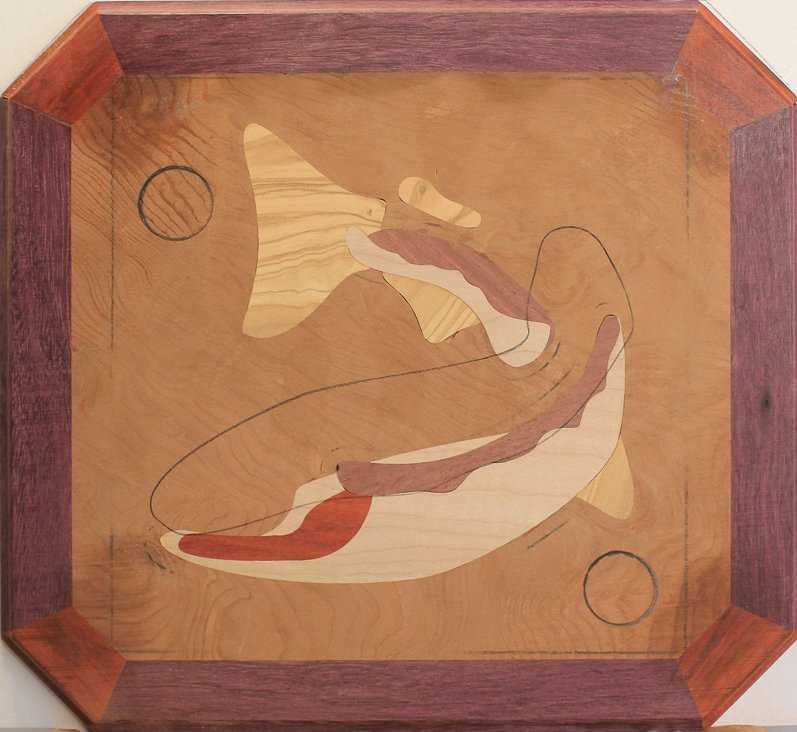 Layer 4 inlays assembled