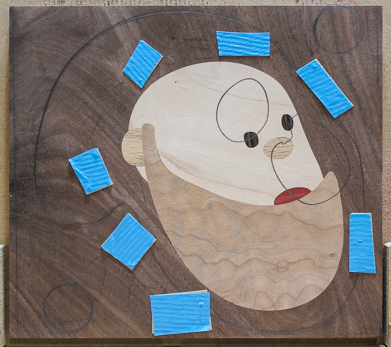 Layer 3 inlays assembled