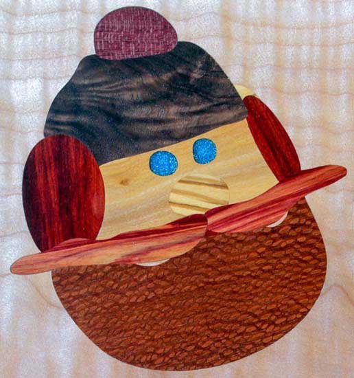 Yukon Wood Inlaid Christmas Ornament